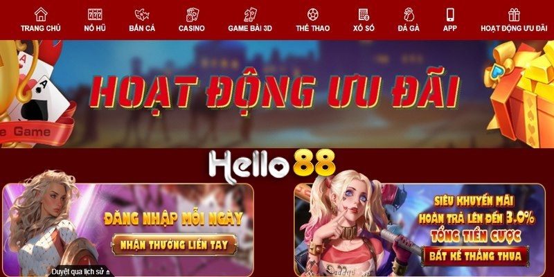 Hướng dẫn chi tiết nhận khuyến mãi hello88